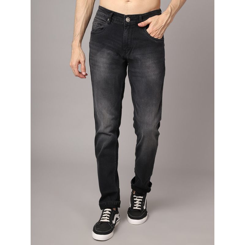 Cantabil Men Dark Grey Jeans (40)