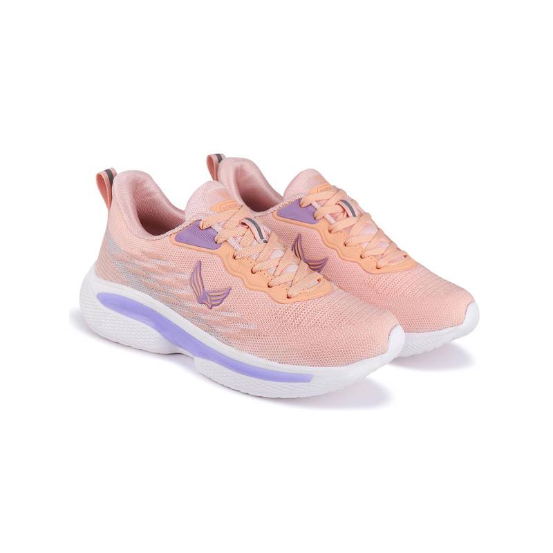 BERSACHE Women Premium Sports Peach Running Shoes (UK 4)