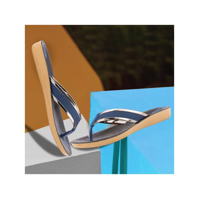 BERSACHE Extra Soft Classic Casual Blue Flipflop for Womens (UK 7)