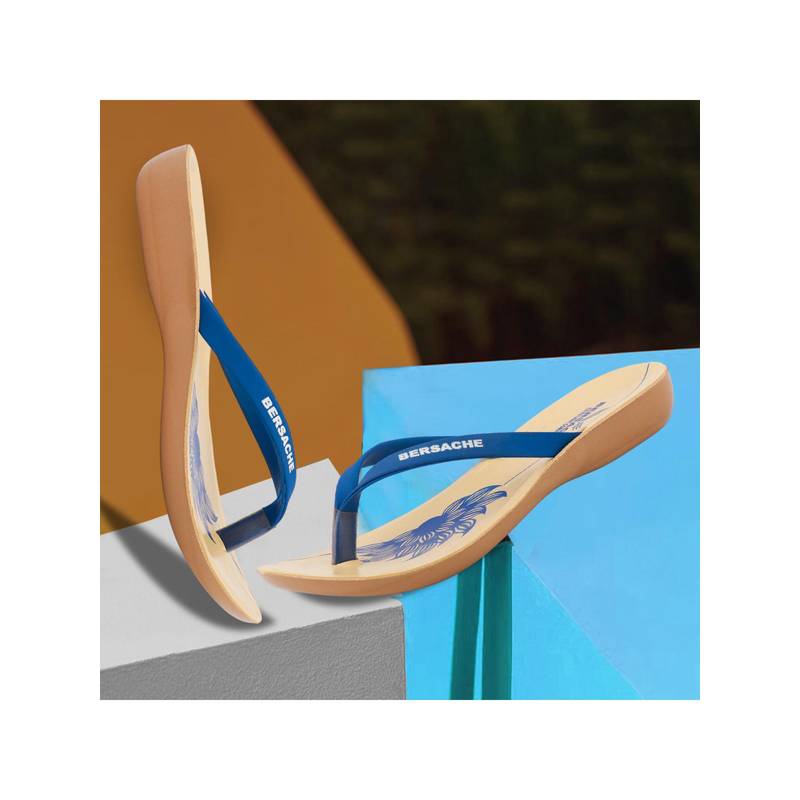 BERSACHE Extra Soft Classic Casual Blue Flipflop for Womens (UK 5)