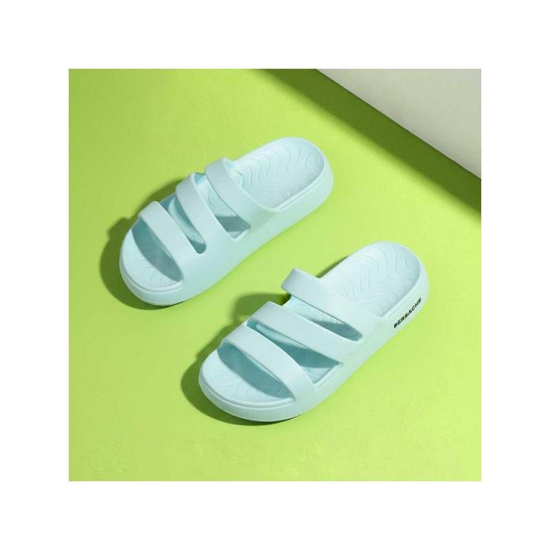 BERSACHE Extra Soft Classic Casual Blue Sandals for Womens (UK 4)