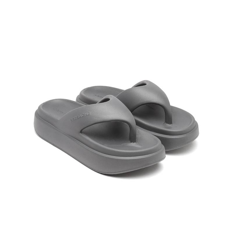 BERSACHE Women Charcoal Sandals (UK 4)