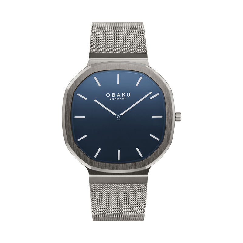 Obaku Punkter Ocean - Blue Dial IP Blue Steel Gents Watch V296GXSLML