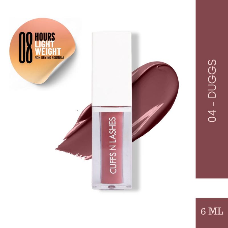 CUFFS N LASHES Matte Liquid Lipstick - 04 Duggs