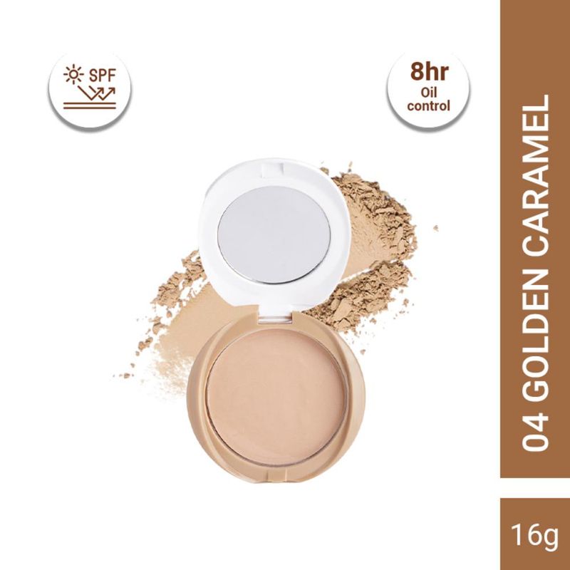 CUFFS N LASHES Perfect Finish Pressed Powder Compact With SPF 15 - 04 Golden Caramel
