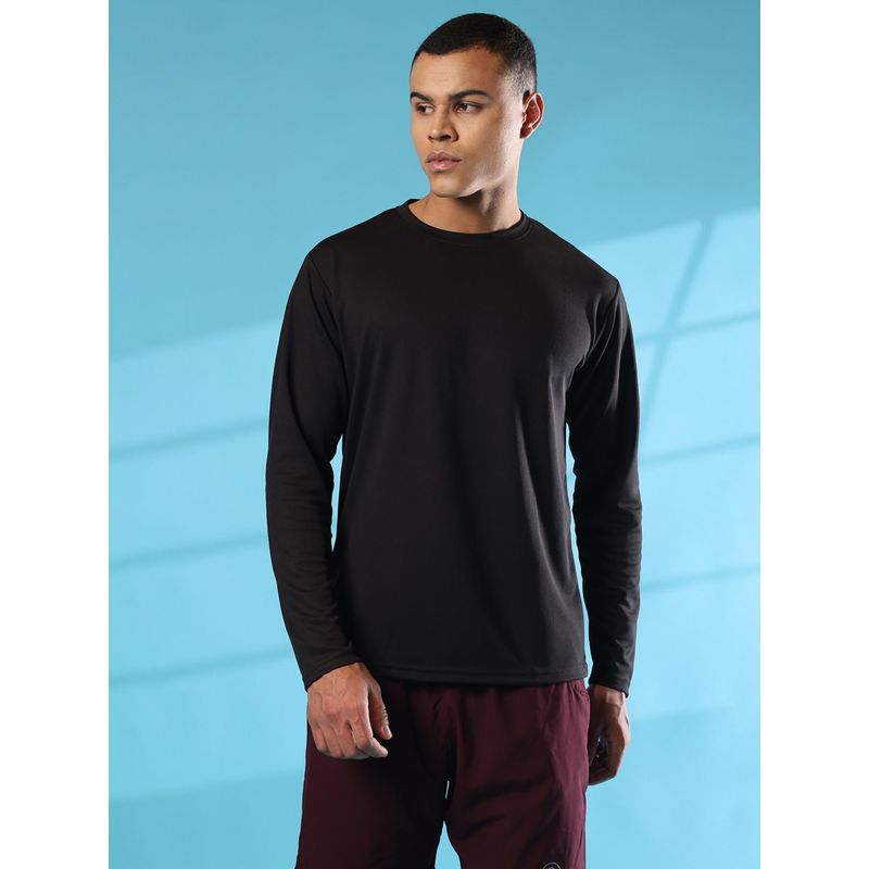 CHKOKKO Black Men Gym T-Shirt (M)