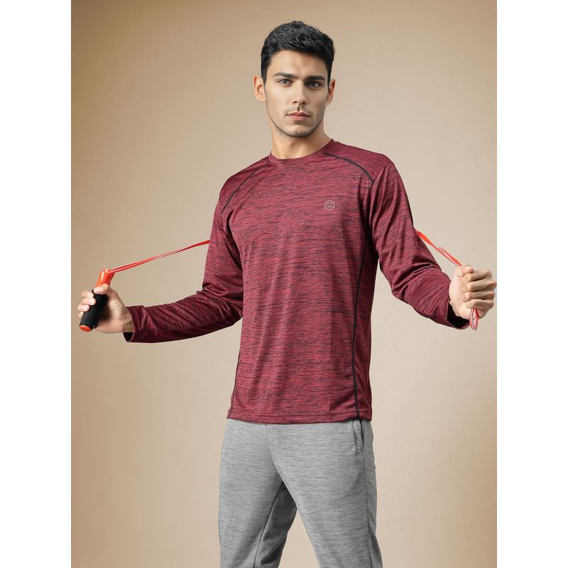 Chkokko Men Round Neck Full Sleeves Regular Dry Fit Gym Sports T-Shirt (M)