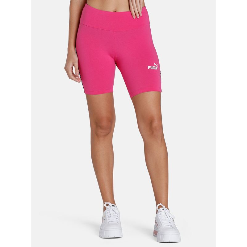 Puma Power Tape 7 Womens Pink Shorts (XS)