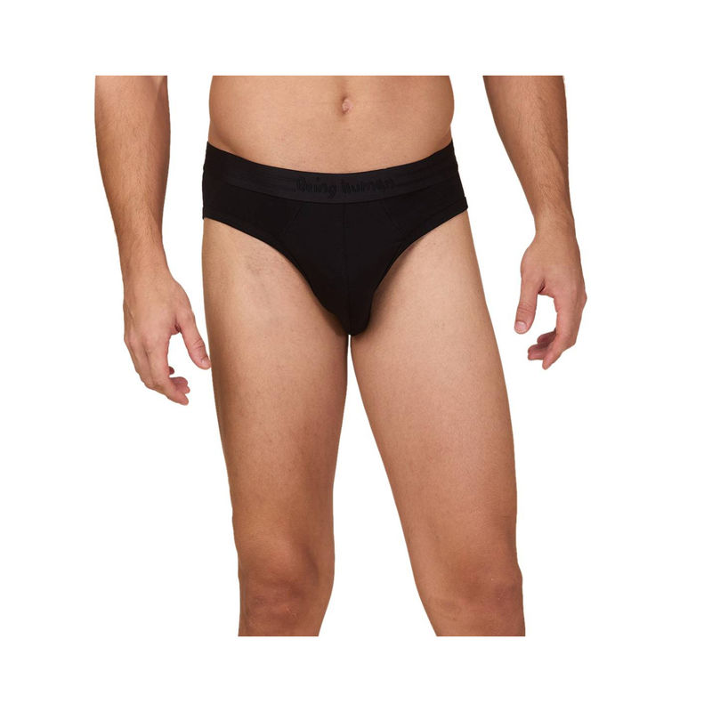Being Human Men Solid Black Brief (M)