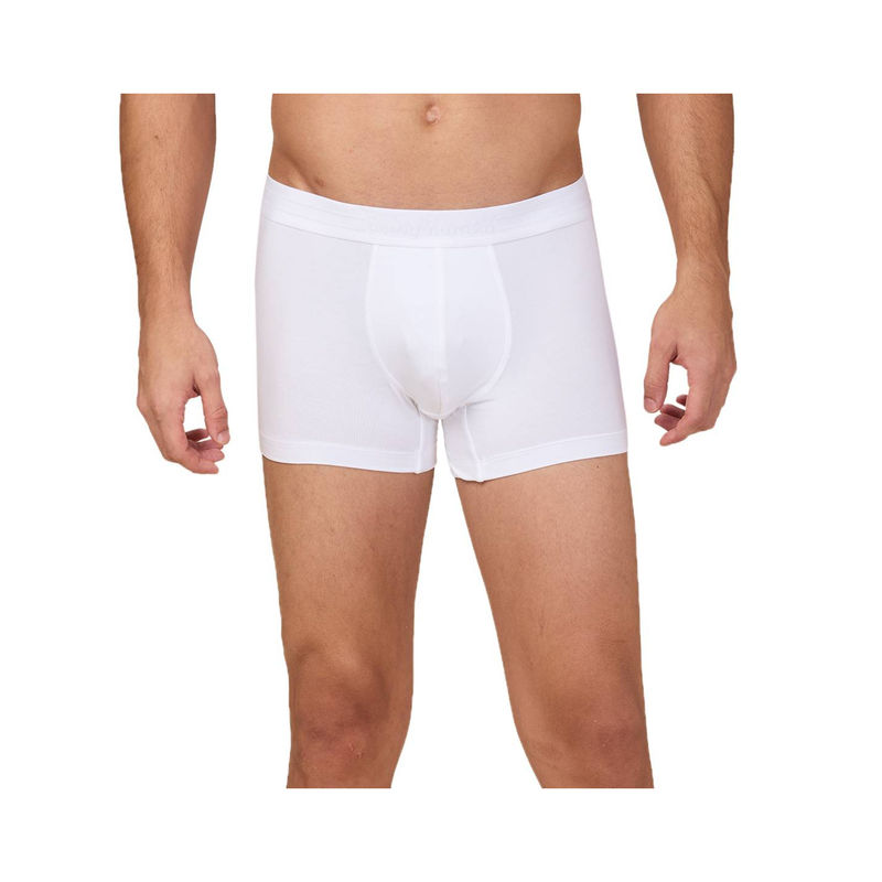 Being Human Men Solid White Trunk (L)
