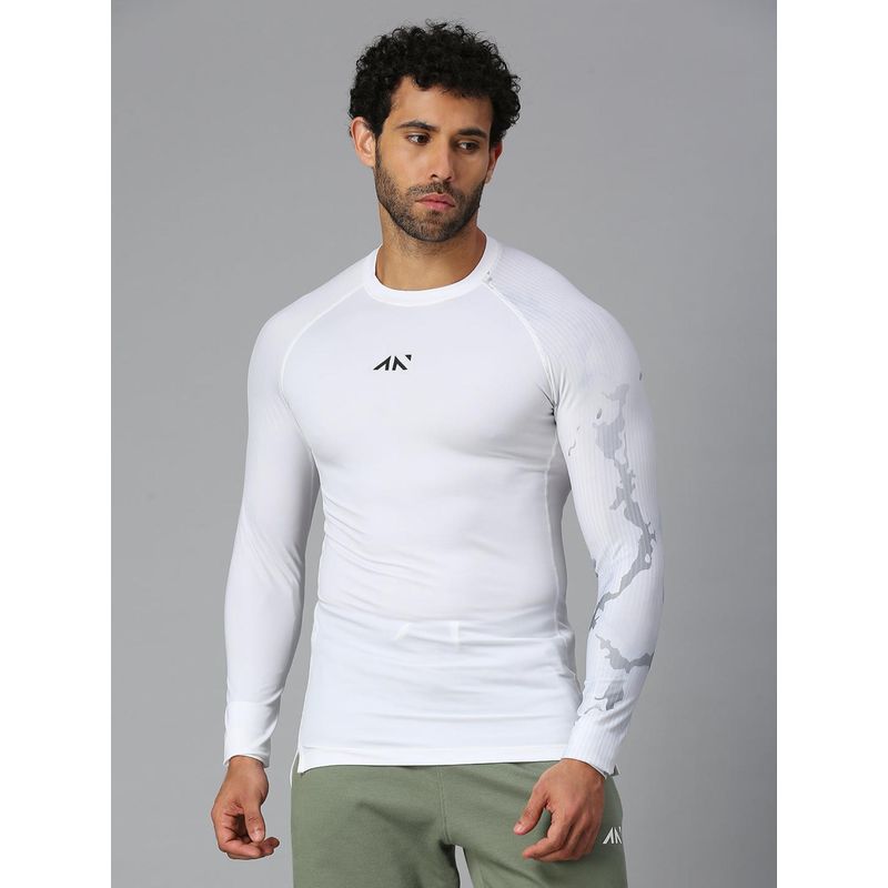 AESTHETIC NATION Critical Compression T-Shirt White (XL)