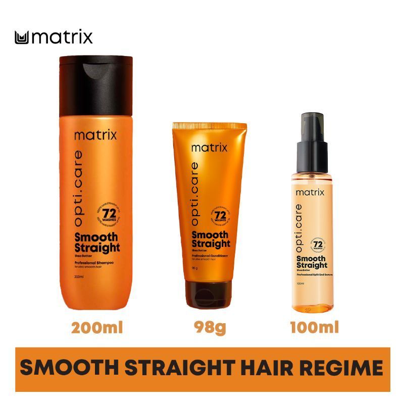 Matrix Opti Care Professional Ultra Smoothing Regime Shampoo 200ml + Conditioner 98g + Serum