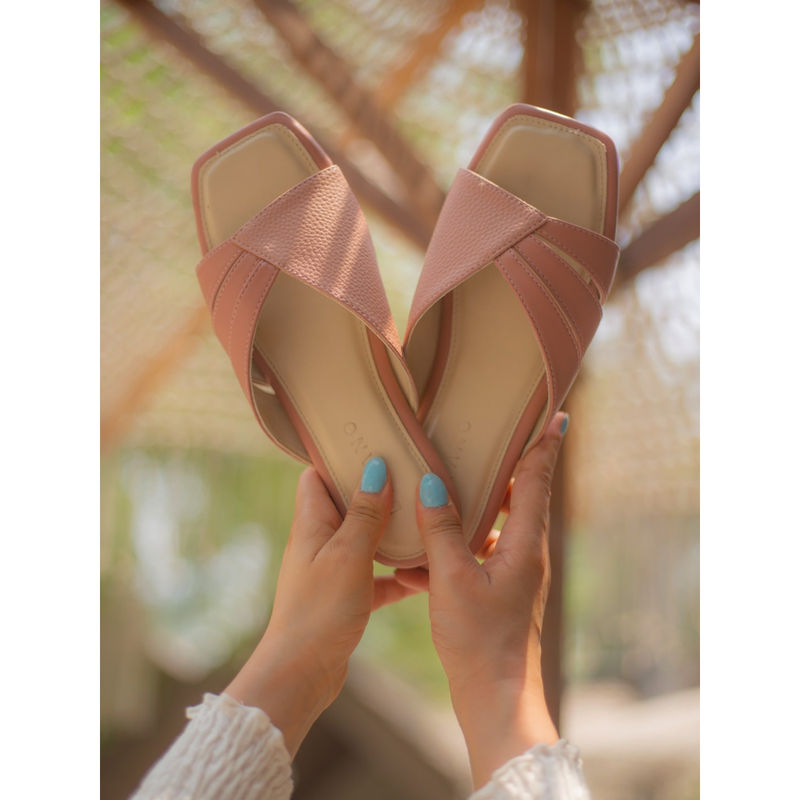 Devano Pink Comfort Slip-On Flats (EURO 36)