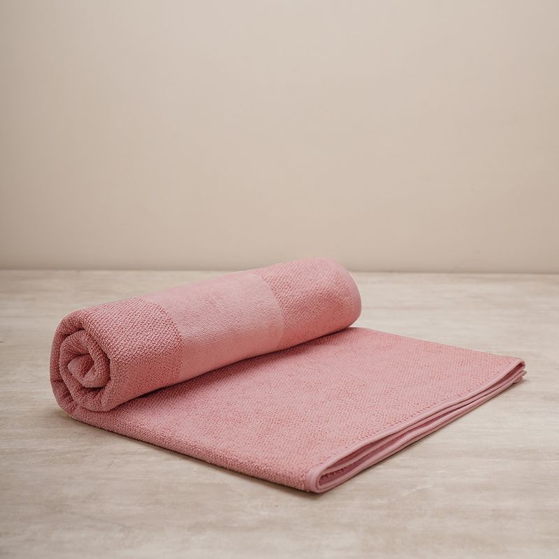 Buy Pure Home + Living Light Pink Cotton Bath Towel Online