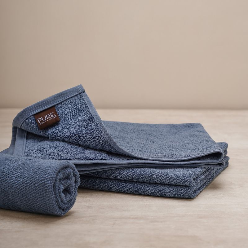 Pure Home + Living Set of 4 Indigo Cotton Hand Towel Buy Pure Home