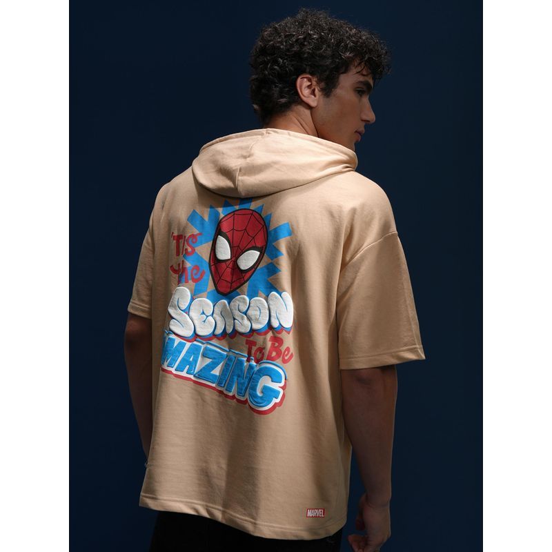 HIGHLANDER Mens Spider Men Oversized Drop Shoulder Hoodie (L)