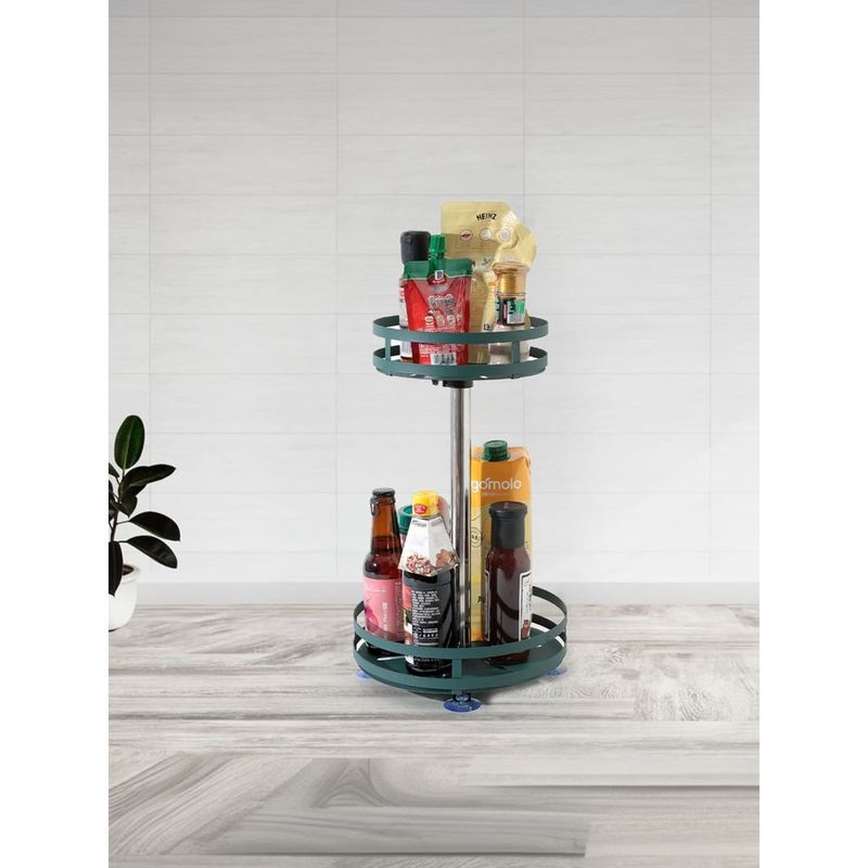 The Better Home Revolving Dressing Rack Circular XYRD05 Dark Green (S)