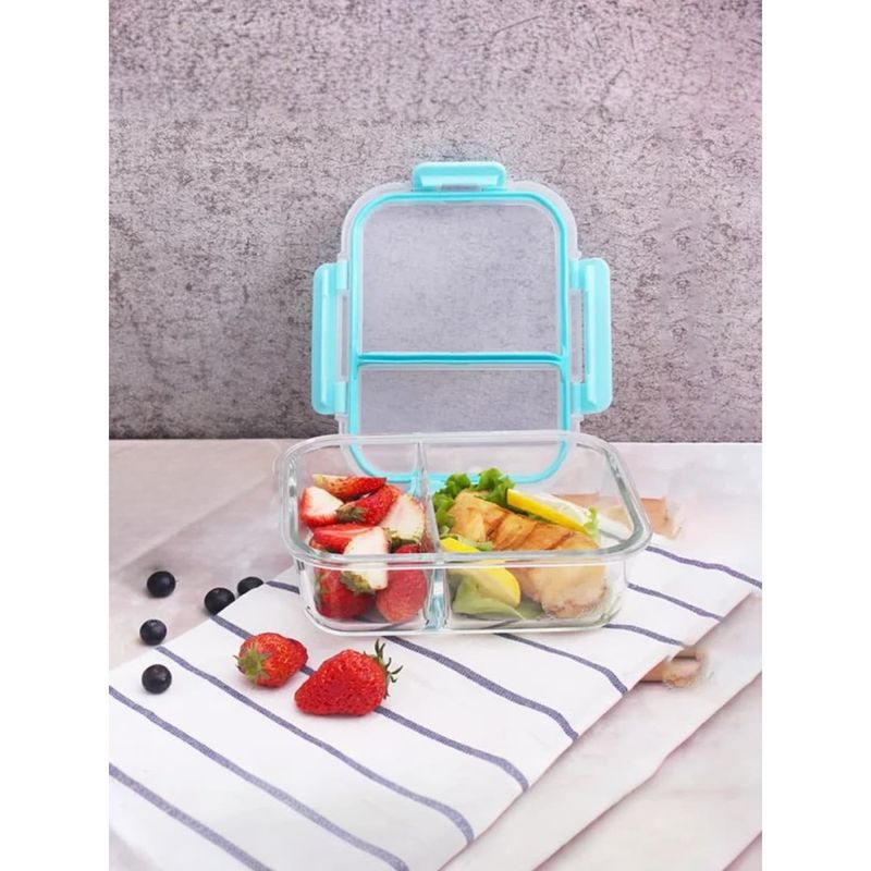 The Better Home No Mixing Glass Tiffin With Snap Lid 2GF570RC TBH 570Ml (S)