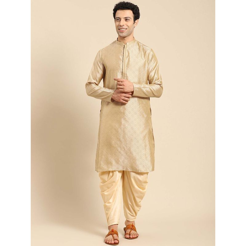 Amodh by Kisah Men Beige Kurta (M)