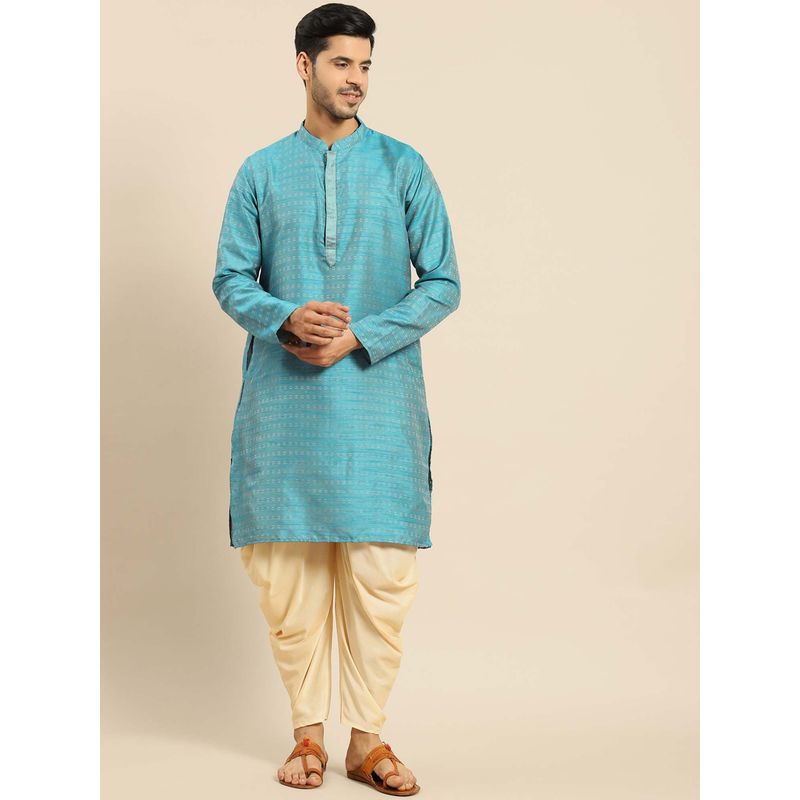 Amodh by Kisah Men Blue Kurta (S)