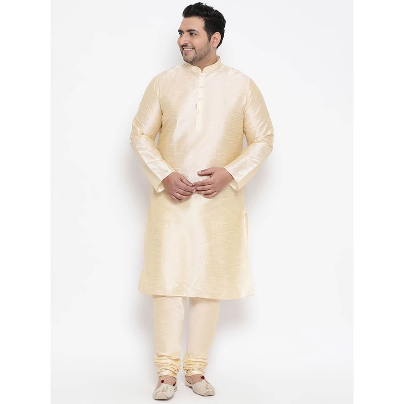 KISAH PLUS Beige Solid Kurta (46)