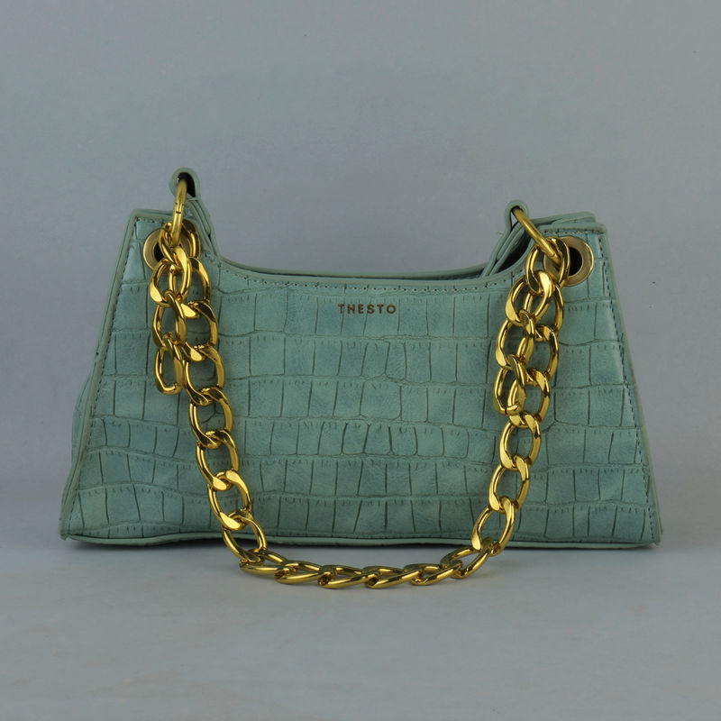Buy THESTO Premium Green Shoulder Chain Handbags Online