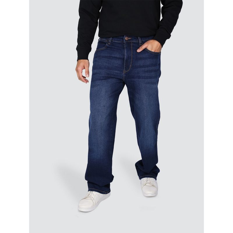 Wrangler Men's Blue Redding Relaxed Straight Fit Jeans (32)