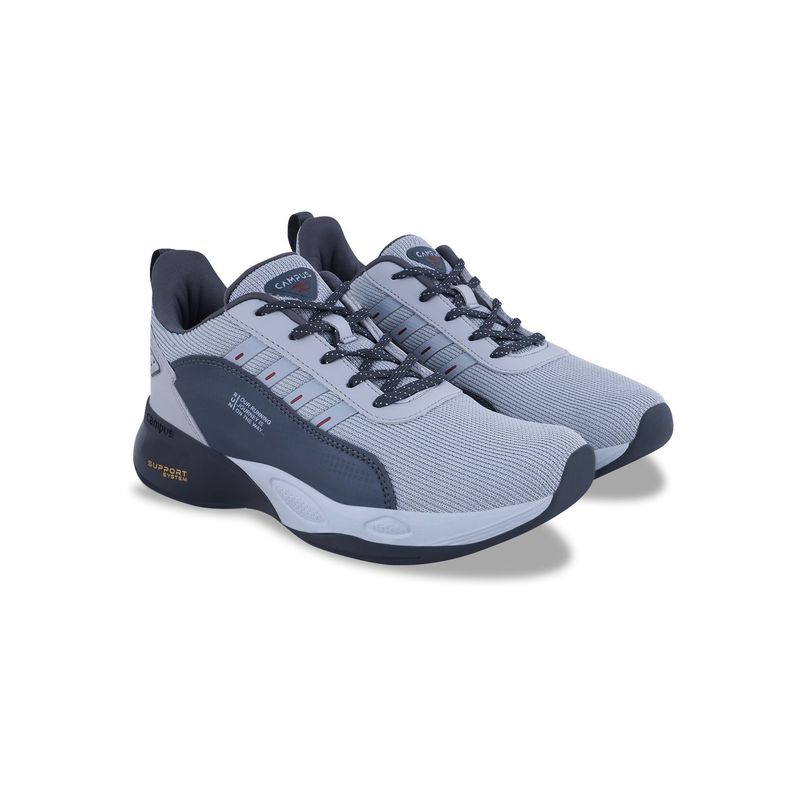 Campus Terminator Grey Running Shoes For Men (UK 8)