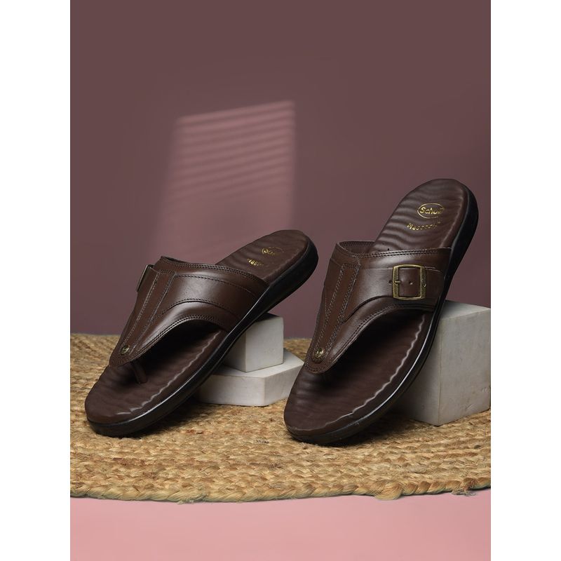 Scholl Men Brown Sandals (UK 9)