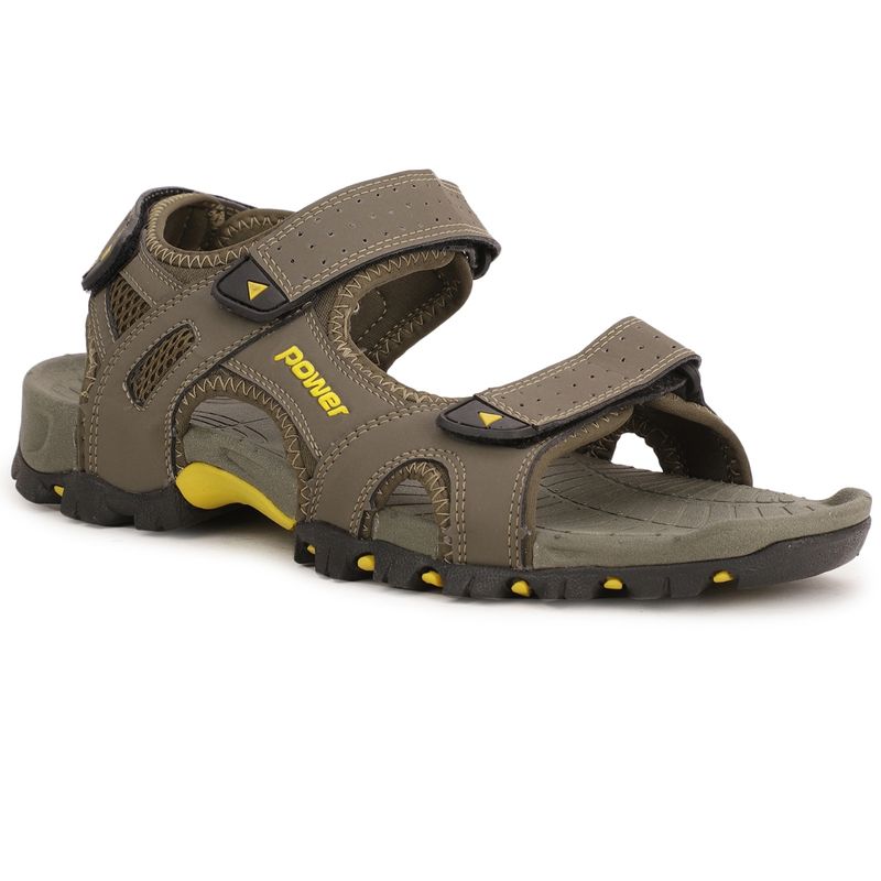 Power Grey Sports Sandals For Men (UK 10)