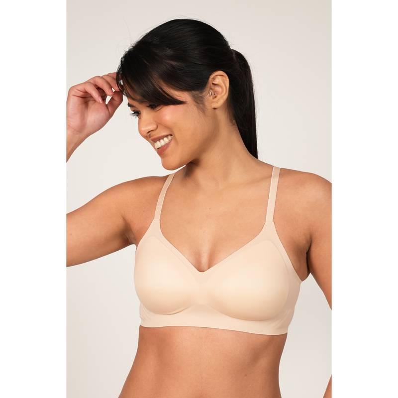 BASIQ. Everyday Seamless Teardrop T-Shirt Bra Champagne (S)