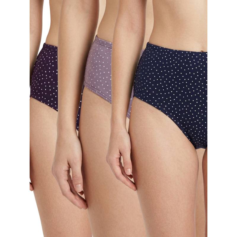 Bonjour Women's Softs & Breathable Cotton Printed Hipster Panties (Pack Of 3) (S)