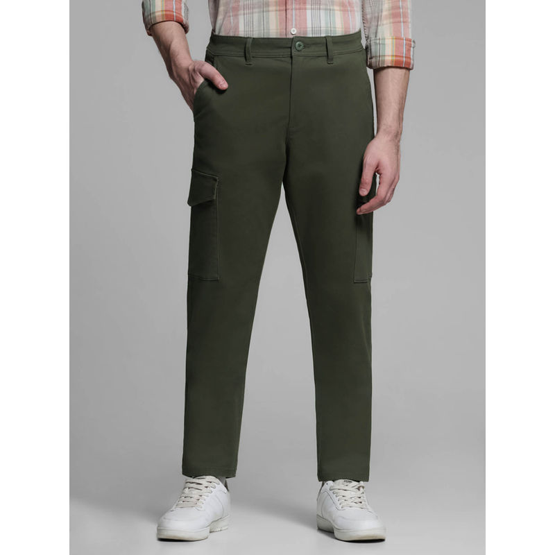 Jack & Jones Green Slim Fit Stretch Cargo Pants (36)