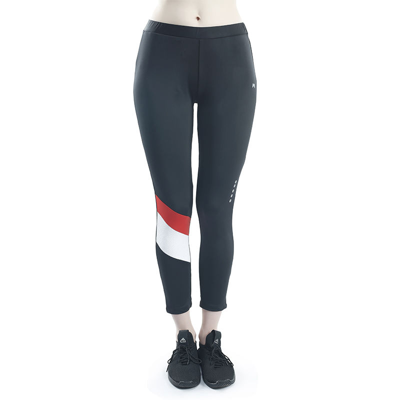 Muscle Torque Black With White Red Pannel On Single Leg Tights (S)