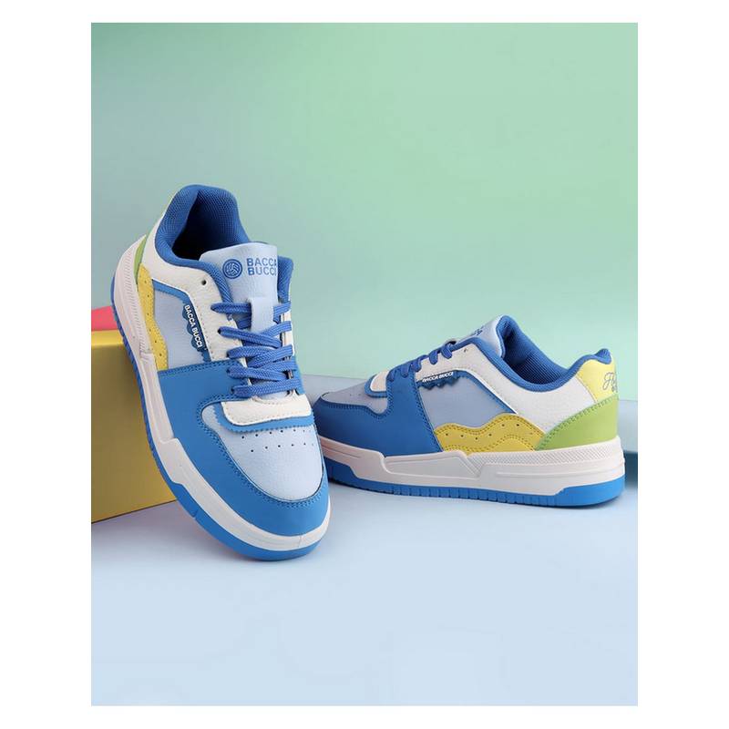 Bacca Bucci Flora Blue Women's Low Top Sneakers (UK 6)