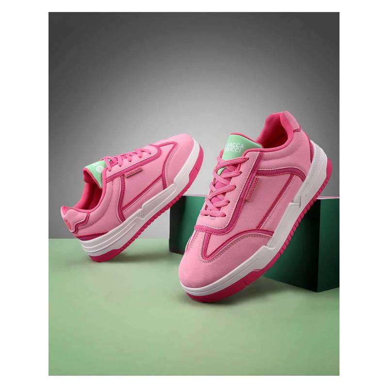 Bacca Bucci Pink Fruits Series Women's Low Top Sneakers (UK 8)