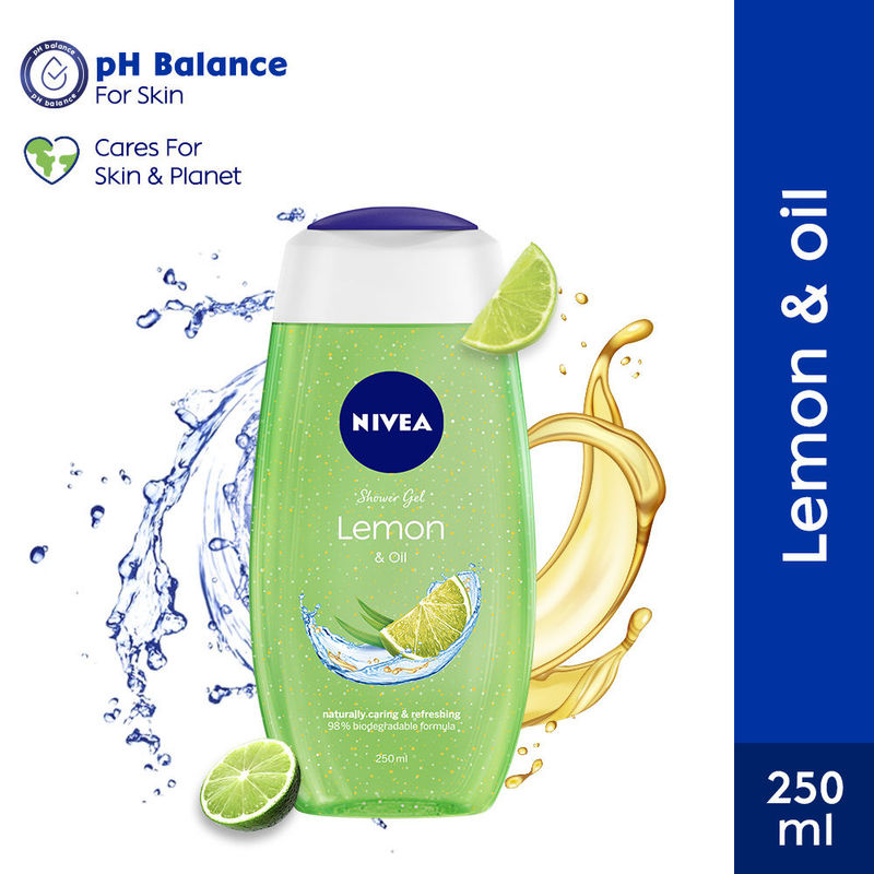 NIVEA Lemon & care oil Body wash for long-lasting freshness
