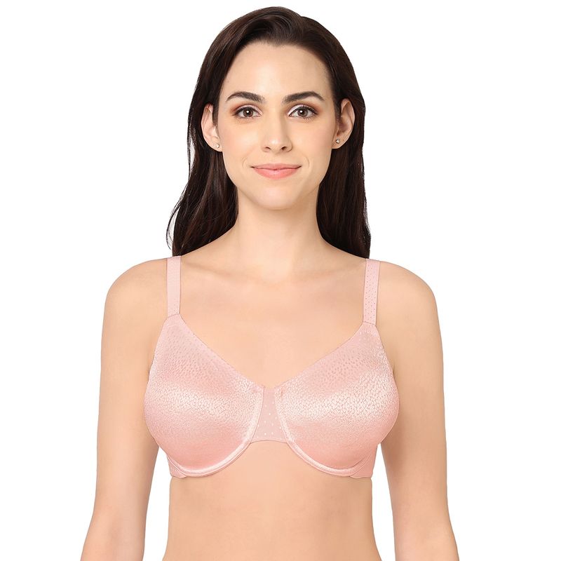 Wacoal Back Appeal Non-Padded Wired Medium Coverage Full Cup Bra Pink (34DD)
