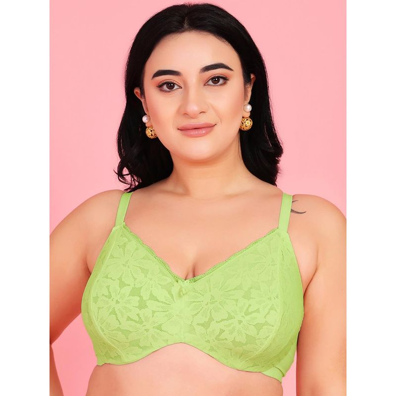 Curvy Love Plus Size Soft Lace Full Coverage Underwire Bra (36D)