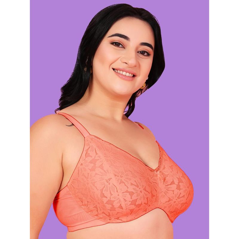 Curvy Love Plus Size Soft Lace Full Coverage Underwire Bra (34B)