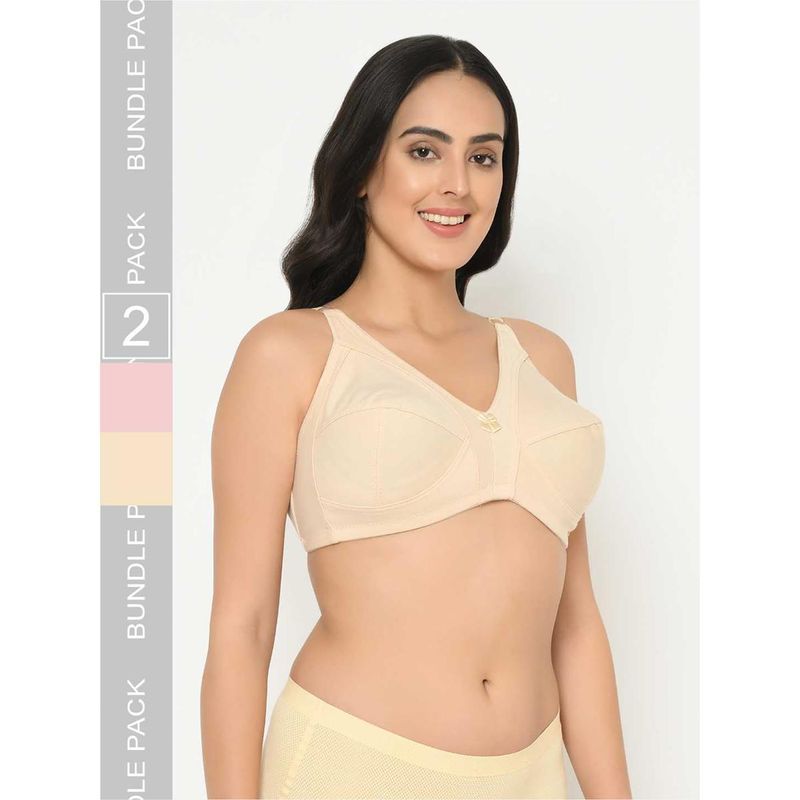 Curvy Love Plus Size Full Coverage Everyday Bra (Pack of 2) (38D)