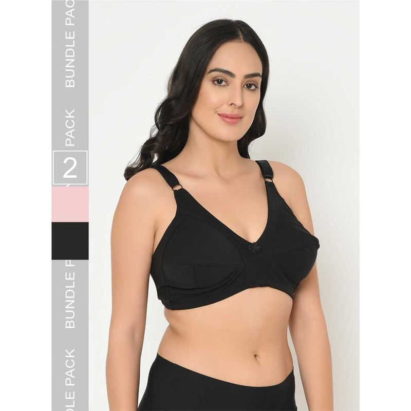 Curvy Love Plus Size Full Coverage Everyday Bra (Pack of 2) (44C)