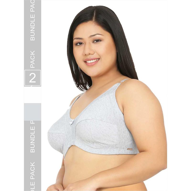 Curvy Love Plus Size Full Coverage Everyday Bra (Pack of 2) (38C)