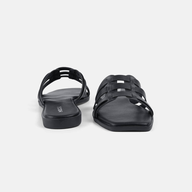 Mochi Women Black Casual Flats (EURO 36)