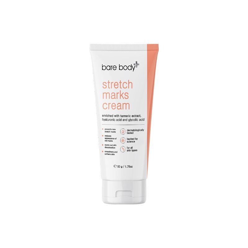 Buy Bare Body Plus Stretch Marks Cream with 1 Lactic Acid, 1 Glycolic
