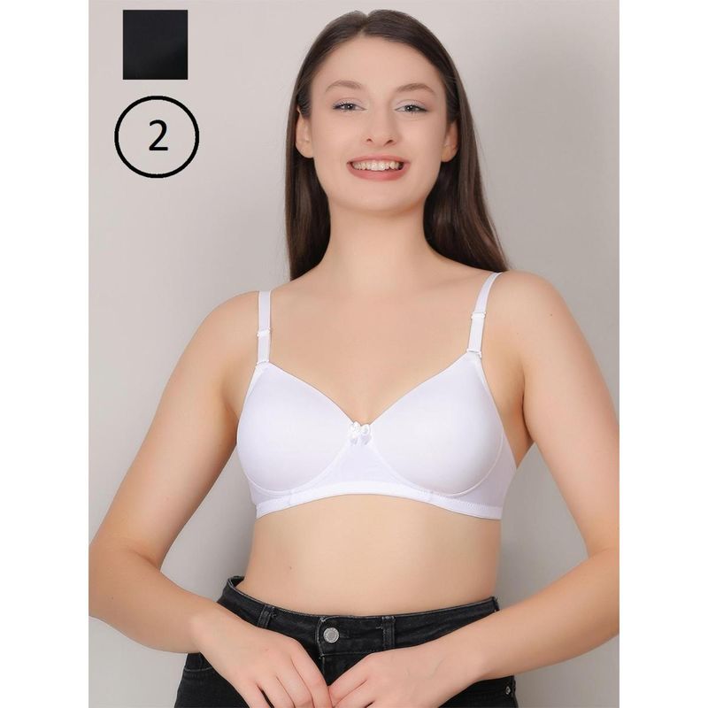 Mod & Shy Multi-Color Lightly Padded T-Shirt Bra (Pack of 2) (30B)
