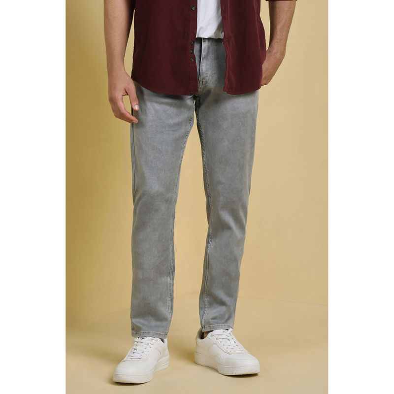 Allen Solly Men Grey Slim Fit Dark Wash Jeans (30)