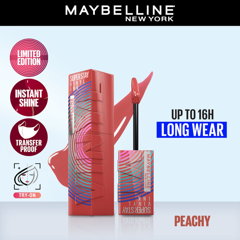Maybelline New York Superstay Vinyl Ink Liquid Lipstick - Peachy
