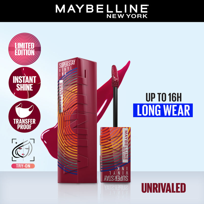 Maybelline New York Superstay Vinyl Ink Liquid Lipstick - Unrivaled