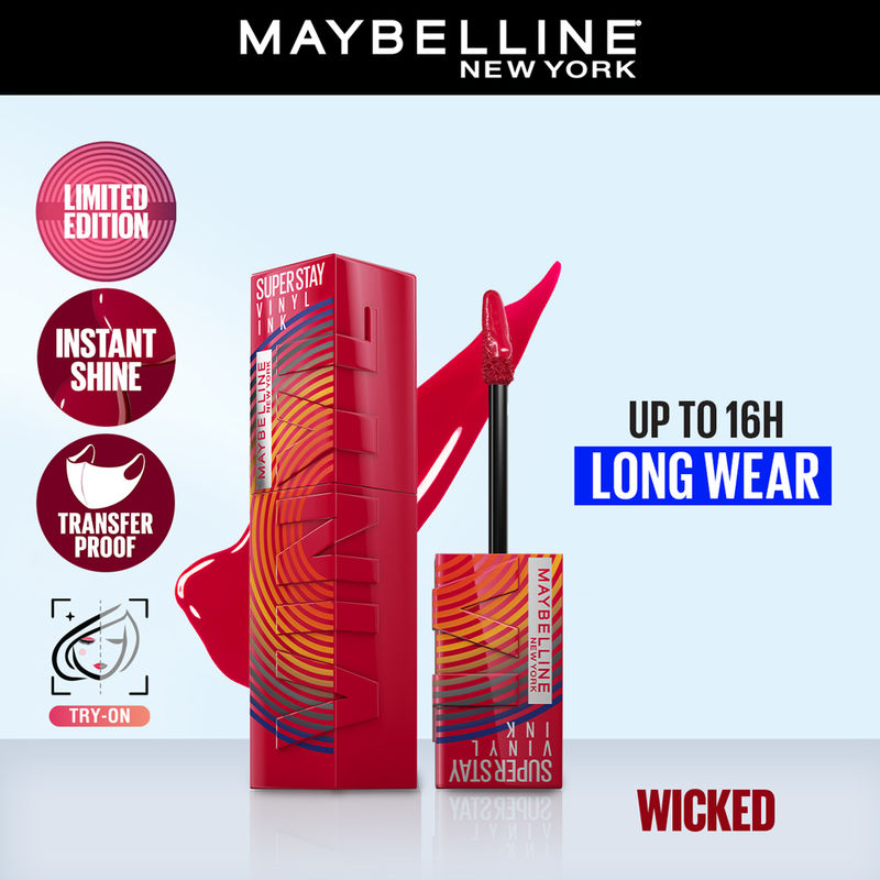 Maybelline New York Superstay Vinyl Ink Liquid Lipstick - Wicked
